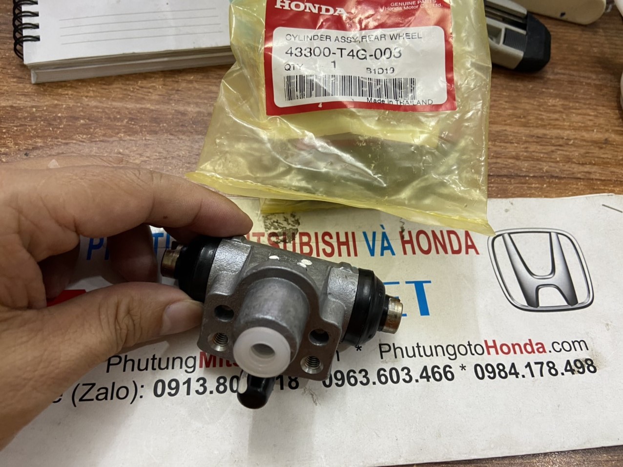 Xy lanh phanh sau xe Honda JAZZ 